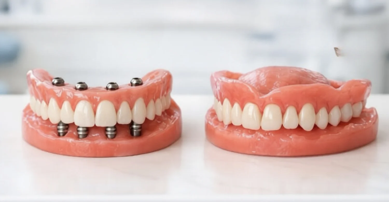 dental implants vs snap in dentures 2